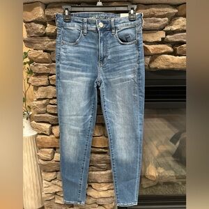American Eagle Outfitters Medium Blue High Rise Jeans